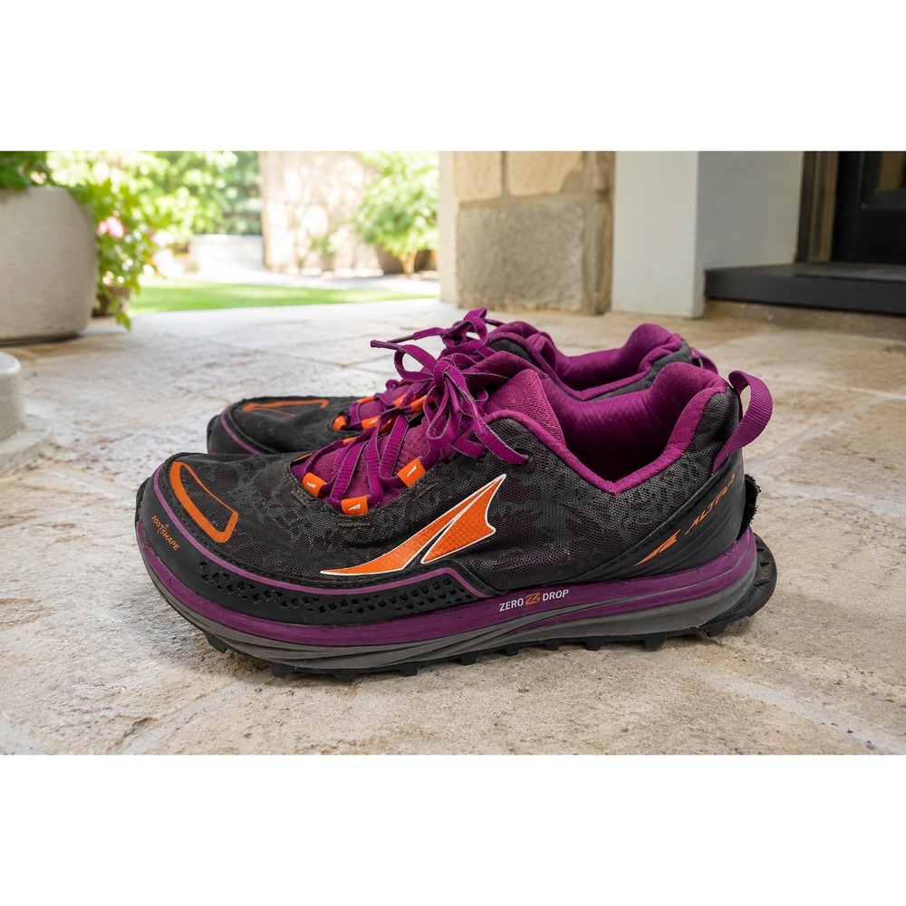 Altra Timp Trail Women Running Shoes Gray Purple Orange AFW1757F-1 Size 8 US